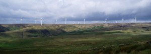 Wind turbines on Rooley Moor